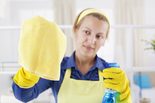 Local office cleaning support for reception, desks, and shared areas in Merton