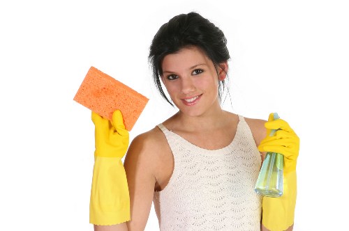 Oven cleaning safety and ethical business commitment illustration