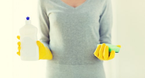 Kitchen and bathroom cleaning service in a local Merton flat