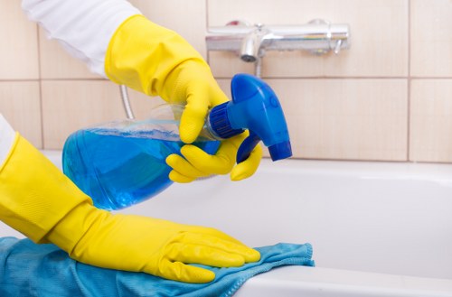 Local cleaning team carrying out a full deep clean in Merton