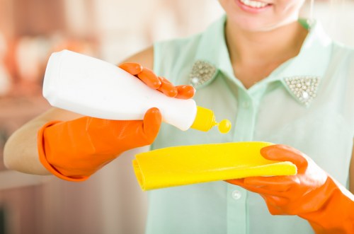 Professional oven cleaning service in a Merton home kitchen
