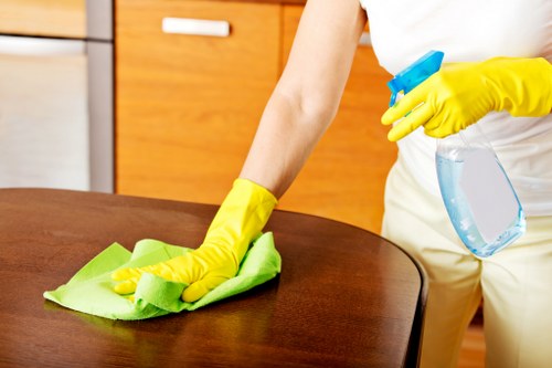 Post-construction cleaning of a commercial space in Merton